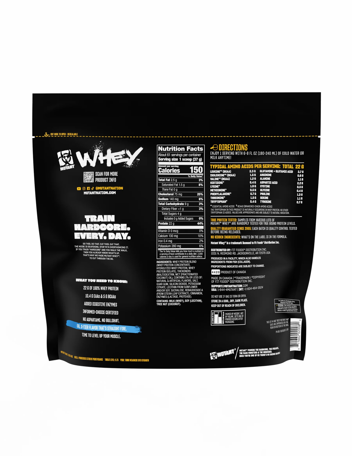 Whey Mutant 10 Lbs 119 - 123 Servicios