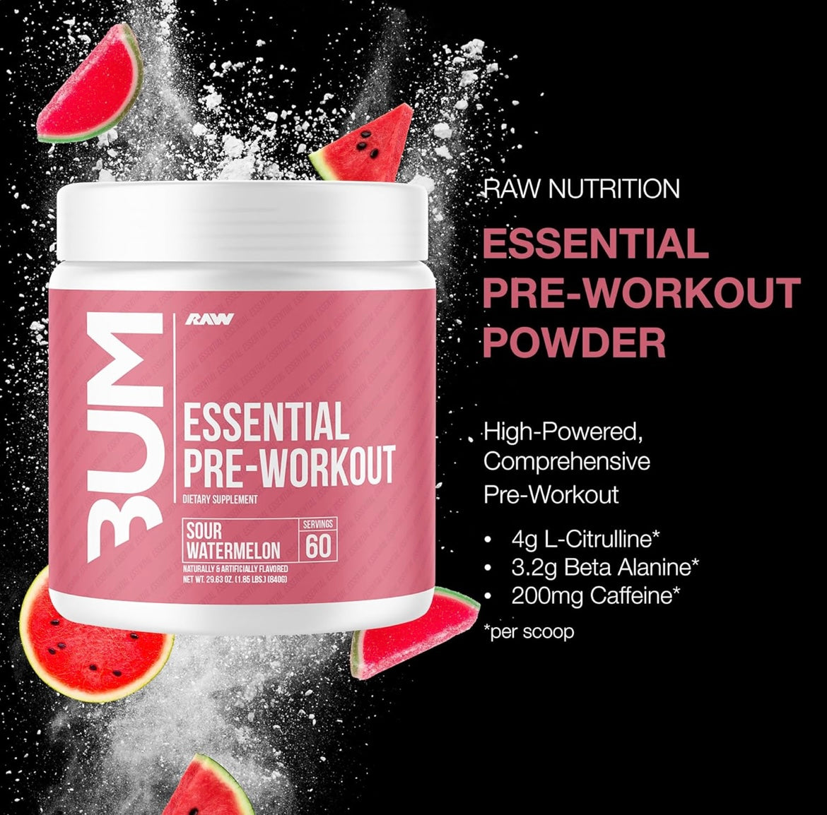 Essential Cbum Raw 60 Servicios