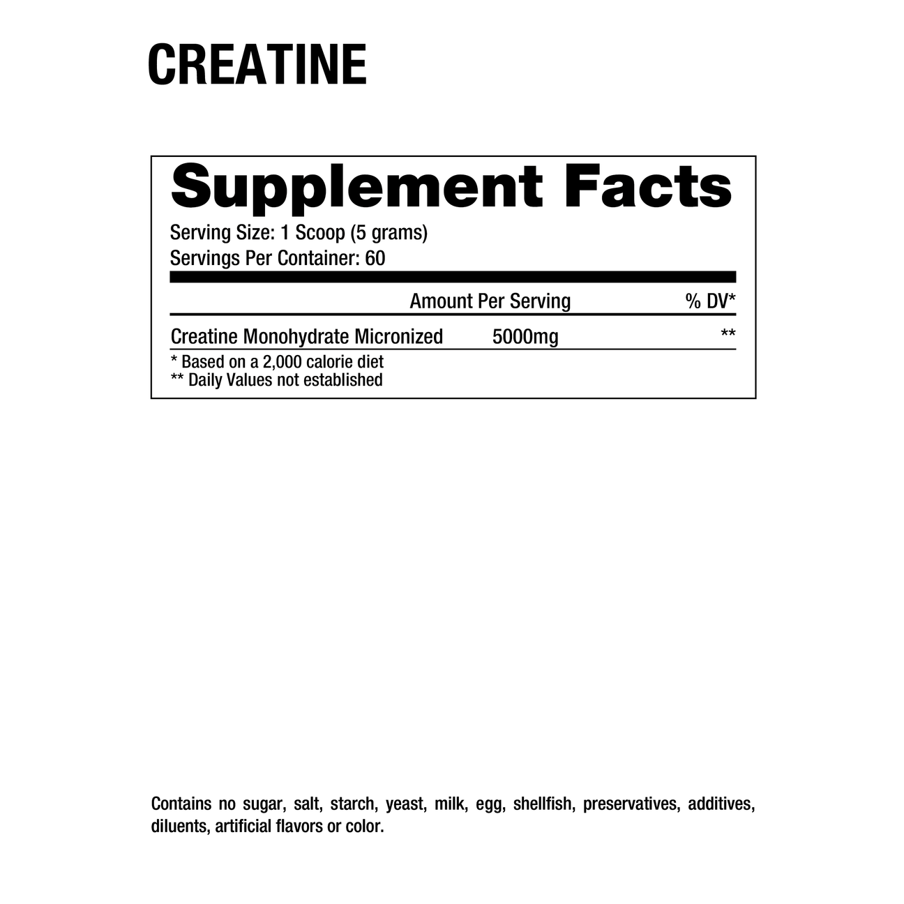 Creatina Monohidratada 60 Servicios Dragón Pharma