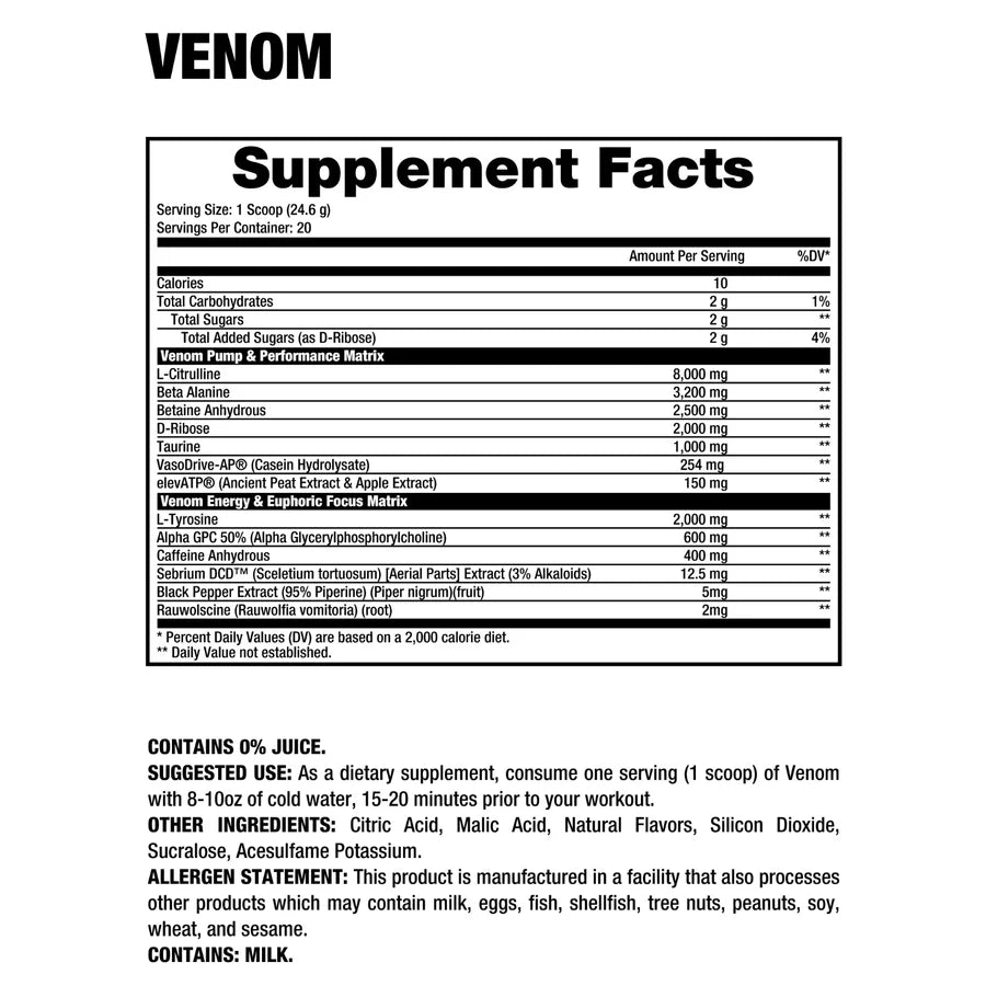 Venom Fully Loaded 20 Servicios