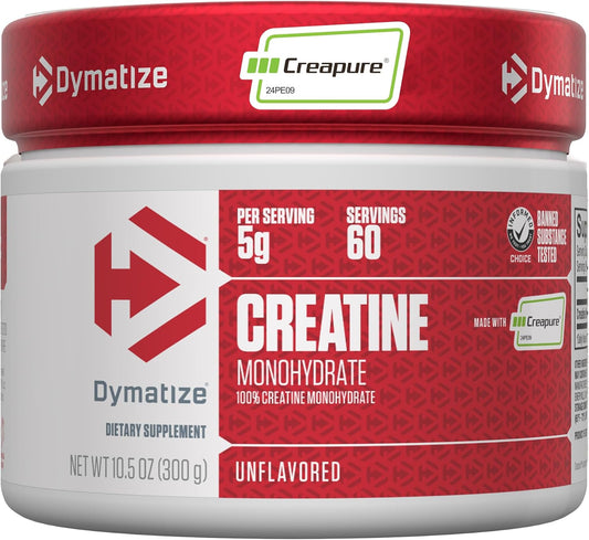 Creatina Monohidratada Dymatize 300G 60 Servicios