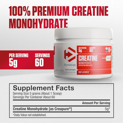 Creatina Monohidratada Dymatize 300G 60 Servicios