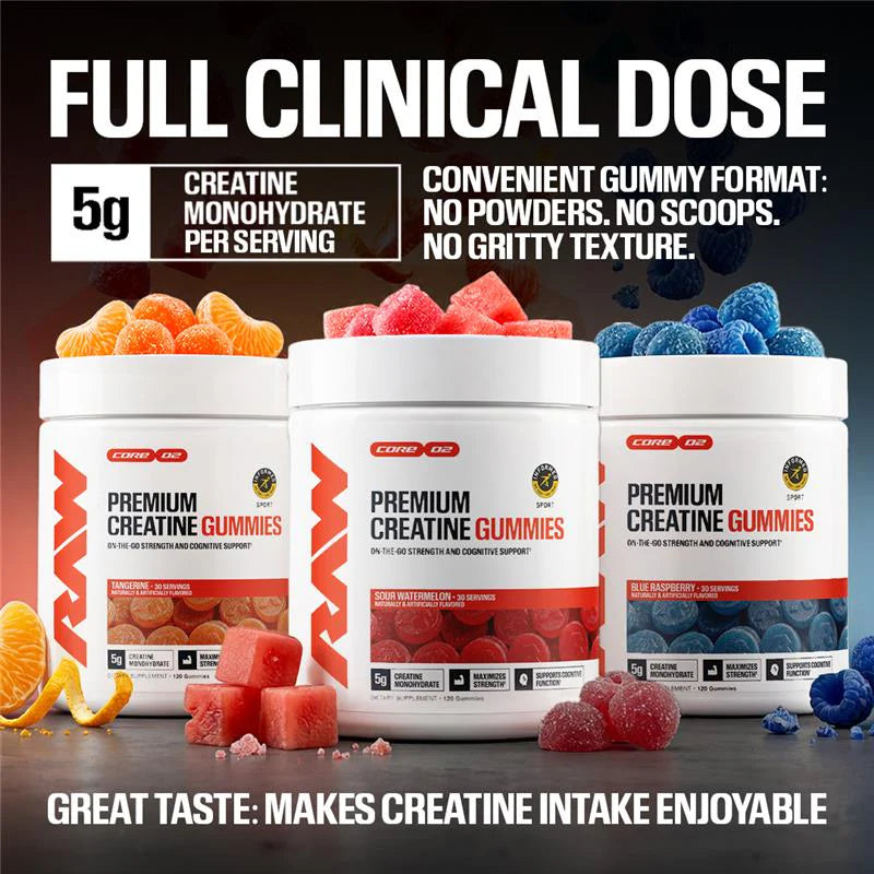 Raw Creatina Gummies 30 Servicios