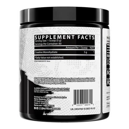 Creatina Monohidratada Nutrex 60 Servicios