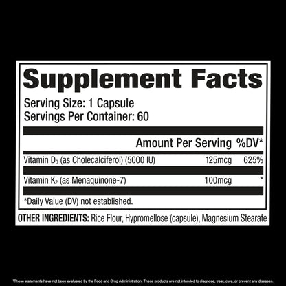 Vitamina D3 + K2 60 Caps