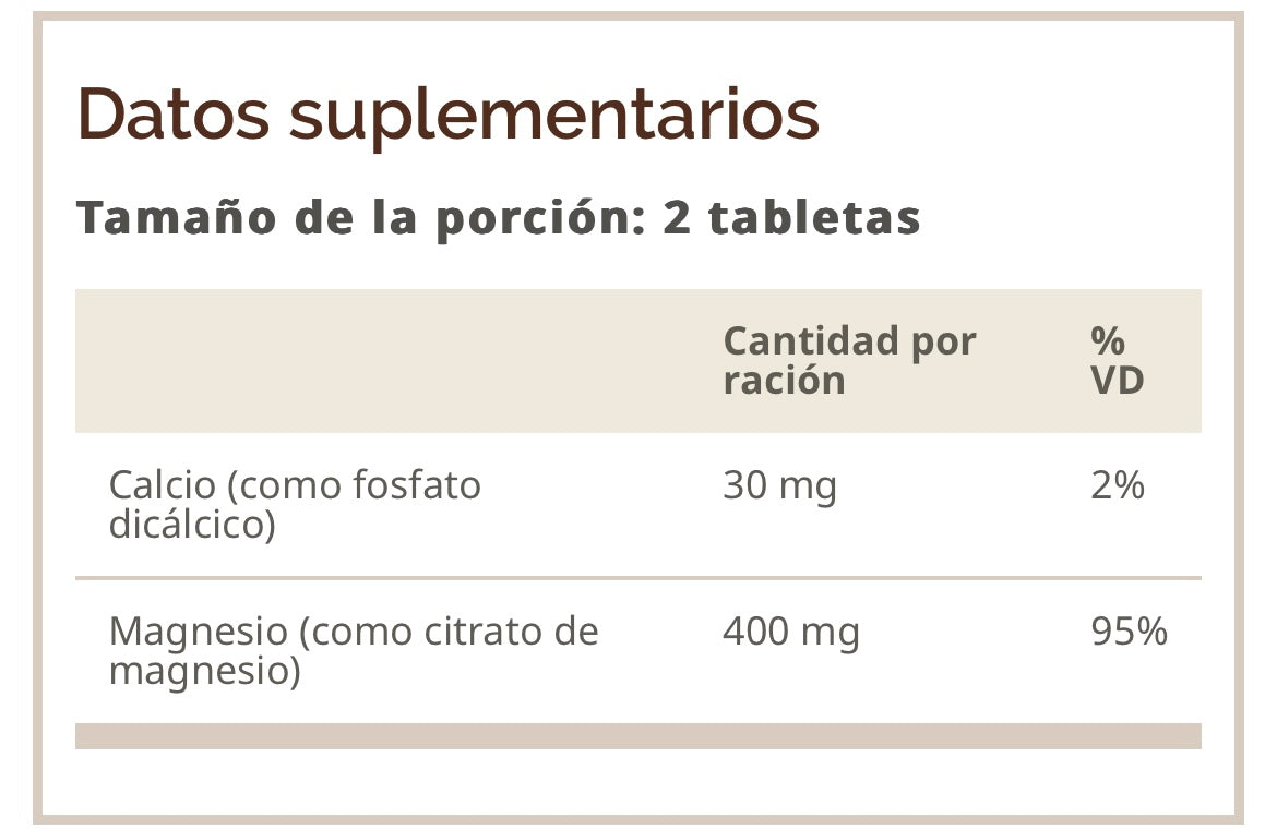 Citrato Magnesio 400 Mg 60 Tabs