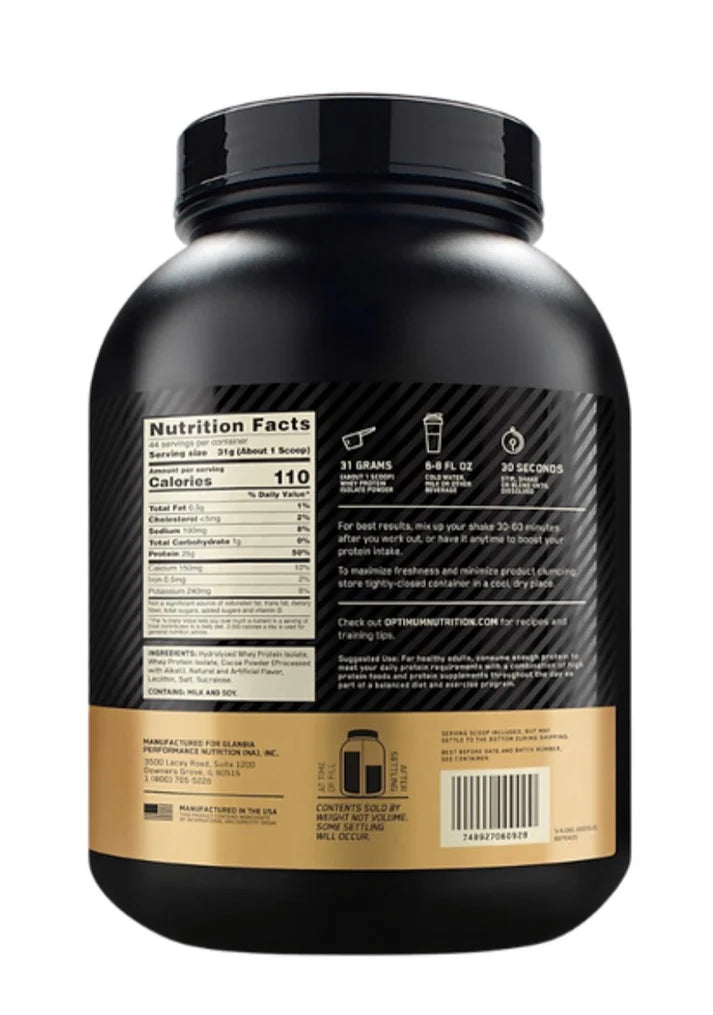 Isolate Gold Standar Optimum Nutrition 3 Lbs