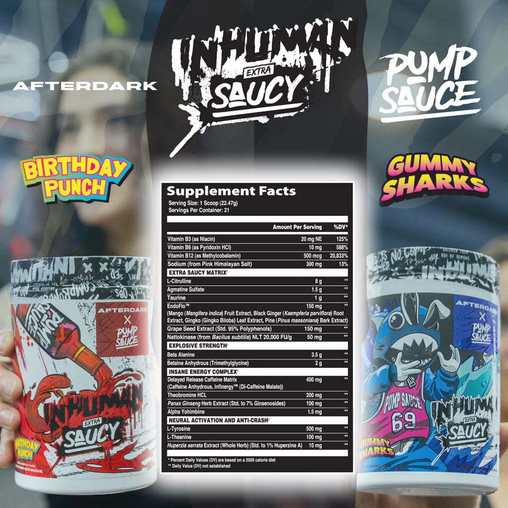 Inhuman Extra Saucy (Afterdark x Pump Sauce) 21 Servicios