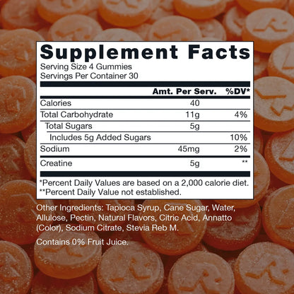 Raw Creatina Gummies 30 Servicios