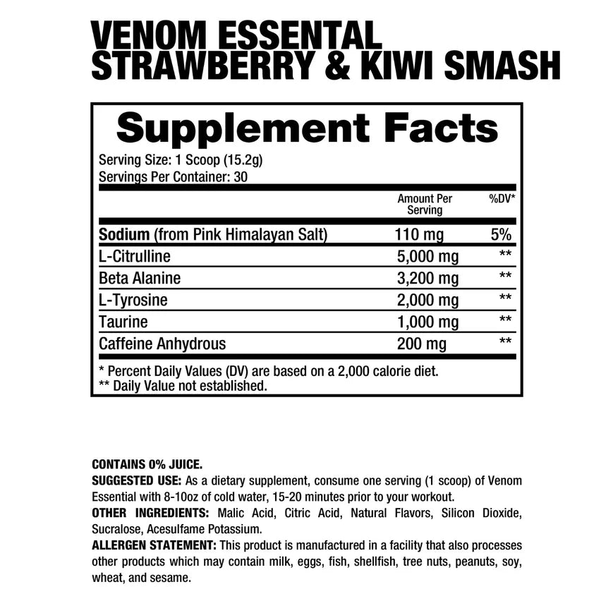 Venom Essential 30 Servicios Dragon Pharma