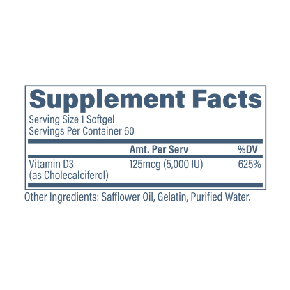 Vitamina D3 60 SoftGels