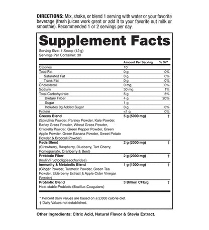 Greens & Reds 30 Servicios