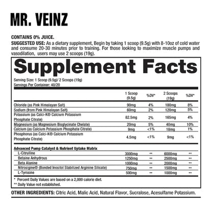 Mr. Veinz 40/20 Servicios